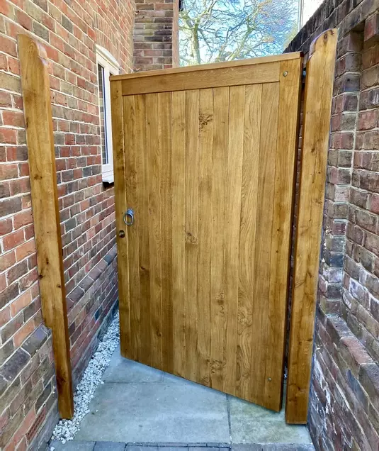 Solid Oak pedestrian gate